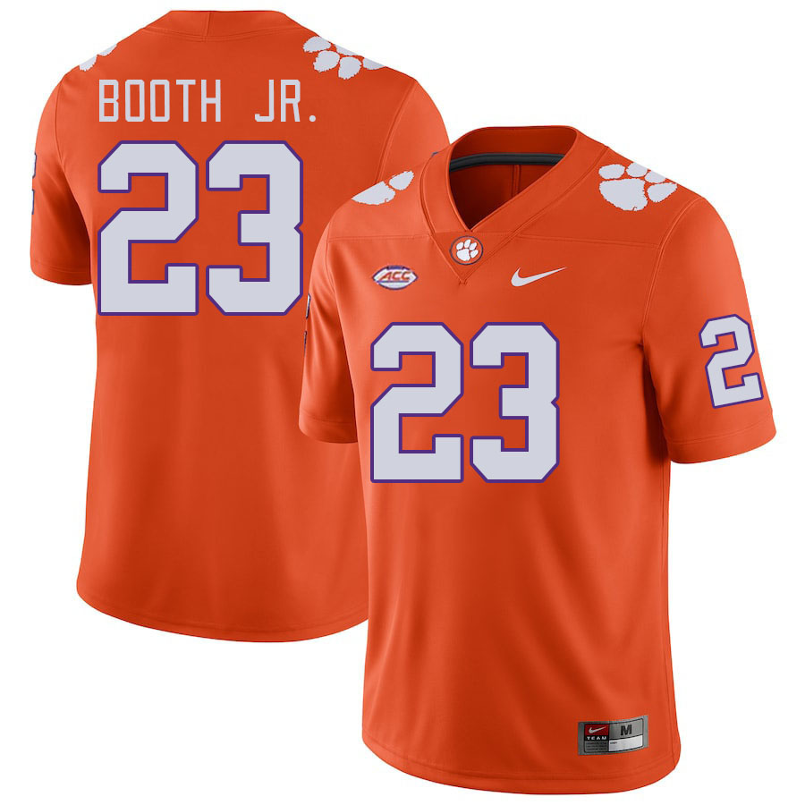 Clemson Tigers #23 Andrew Booth Jr. College Football Jerseys Stitched Sale-Orange